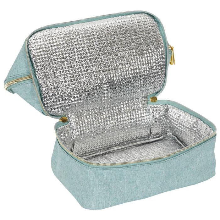 Cook Concept Bolsa Térmica 2 Compartimentos Coup De Fraiche Poliester Gris/Verde Agua 1