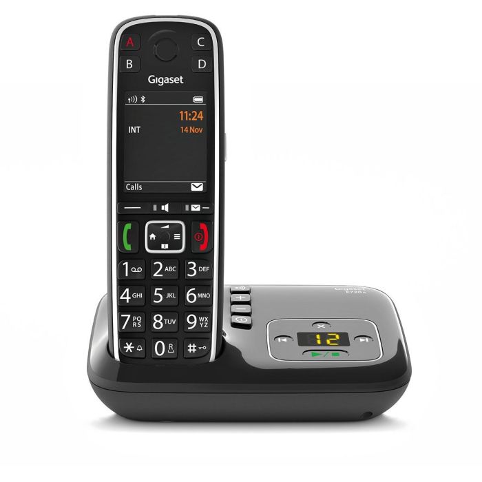 Gigaset E720A Teléfono Inalámbrico Negro DECT/Analógico con Contestador y Pantalla de 2.2" 2 Gigaset E720A Teléfono Inalámbrico Negro DECT/Analógico con Contestador y Pantalla de 2.2" 2