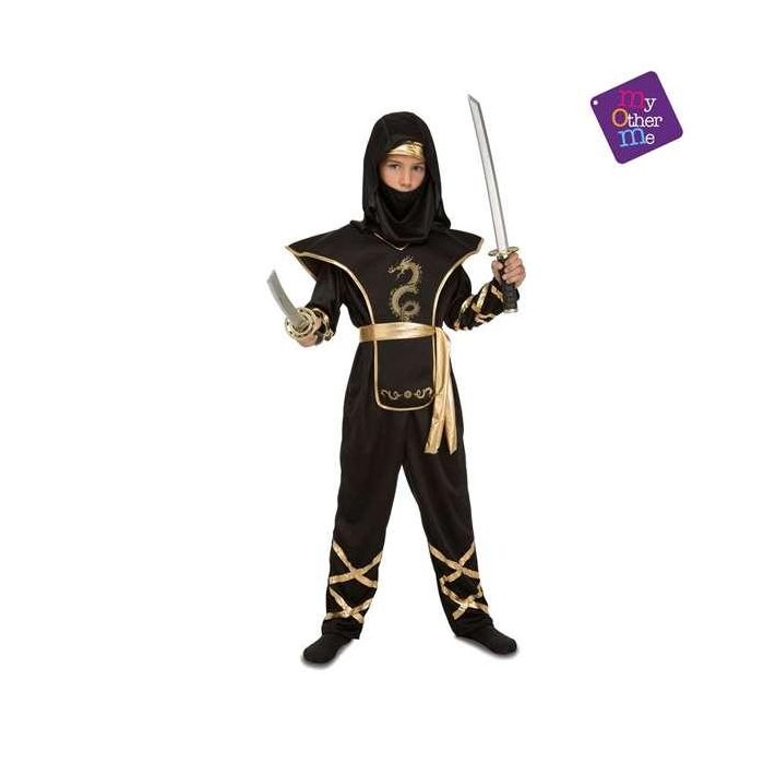 Disfraz black ninja talla 10-12 años 5