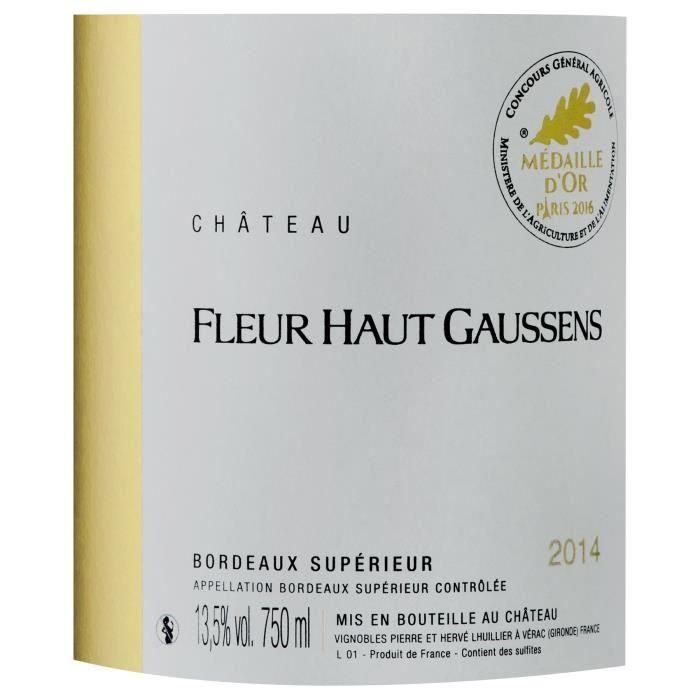 Château Fleur Haut Gaussens 2011 Bordeaux Supérieur - Vino tinto de Bordeaux 1