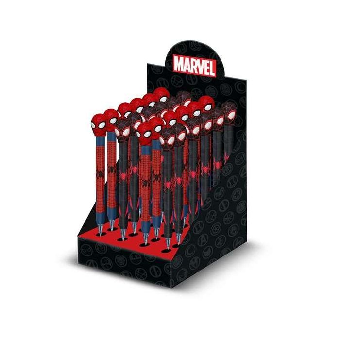 Karactermania Expositor M con 24 Bolígrafos Spiderman Peter, Dimensiones 21,5 x13,7 x18 cm, Modelos Surtidos 1 Karactermania Expositor M con 24 Bolígrafos Spiderman Peter, Dimensiones 21,5 x13,7 x18 cm, Modelos Surtidos 1