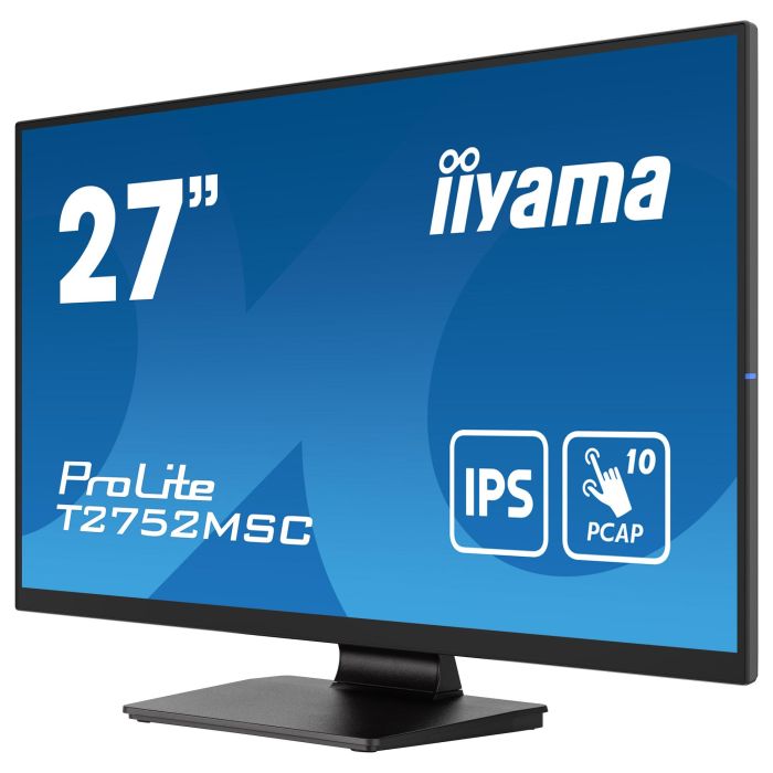 iiyama ProLite T2752MSC-B1 - Monitor Táctil 27" Full HD (1920x1080) IPS 5ms 60Hz con Altavoces, HDMI, DisplayPort y USB