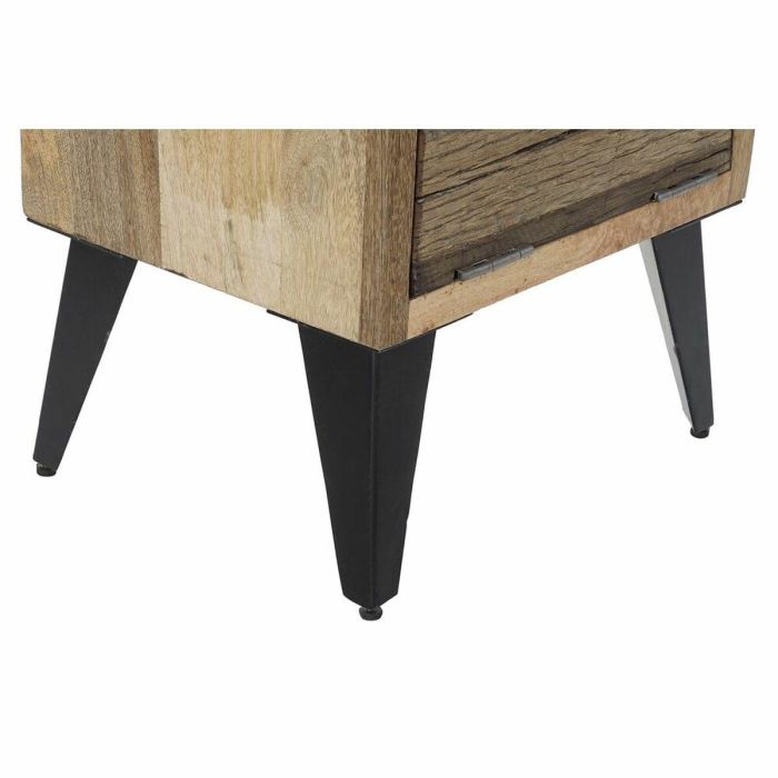 Cajonera Colonial DKD Home Decor Natural Negro 35 x 120 x 45 cm 4