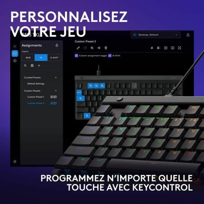 Logitech G LOG5099206123366 Teclado para juegos G515 TKL Mecánico RGB AZERTY Negro con cable 2 Logitech G LOG5099206123366 Teclado para juegos G515 TKL Mecánico RGB AZERTY Negro con cable 2