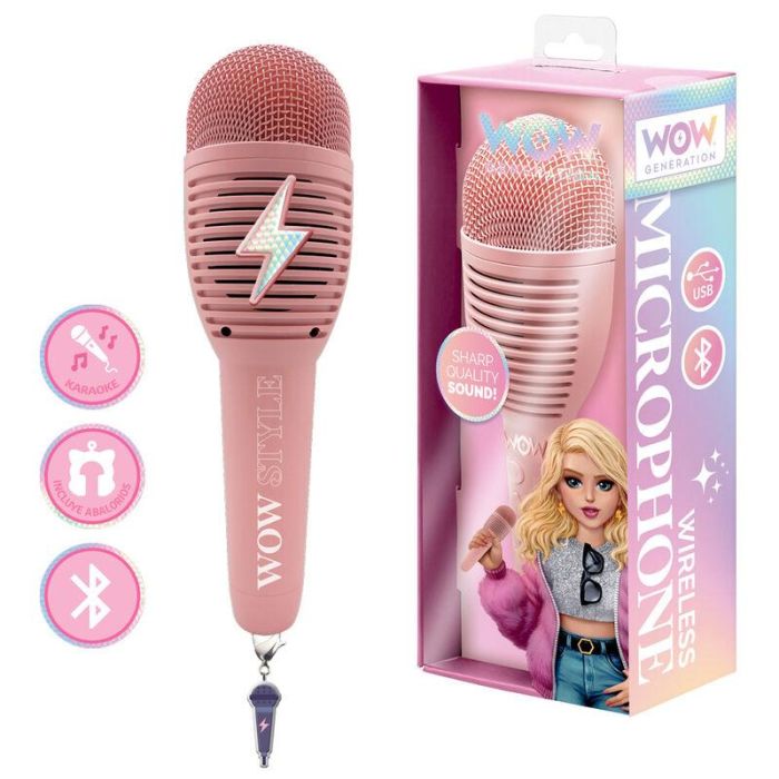 Kids Licensing Wow00029 Micrófono Grabadora Bluetooth Niñas Wow Generation | Canta y Graba Música | Ideal Conciertos Infantil +4 Años 1