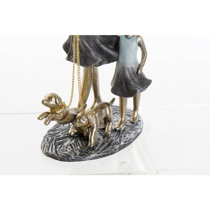 Figura Moderno DKD Home Decor Azul Dorado 9.5 x 24 x 16 cm 2