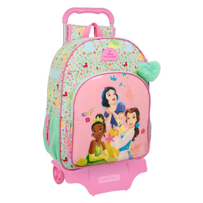 Mochila Escolar Disney Princess Bloom Verde Rosa 33 x 42 x 14 cm 0 Mochila Escolar Disney Princess Bloom Verde Rosa 33 x 42 x 14 cm 0