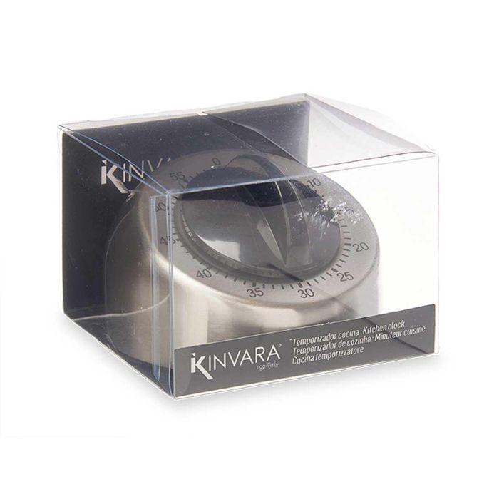 Temporizador Cocina Ruleta Acero Kinvara 8X6CM (12 Unidades) 2 Temporizador Cocina Ruleta Acero Kinvara 8X6CM (12 Unidades) 2