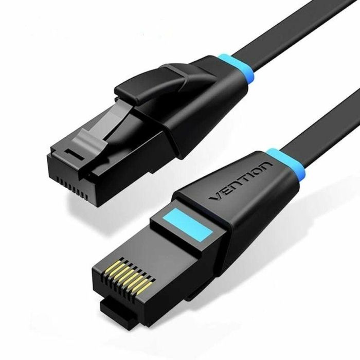 Vention IBJBS Cable de Red Ethernet RJ45 UTP Cat.6A, 25m, Negro, sin Blindaje OFC