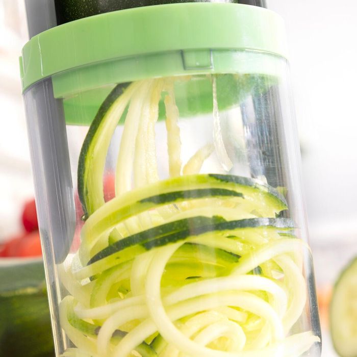 Cortador de Verduras en Espiral y Rallador con Recetas Vigizer InnovaGoods 7 Cortador de Verduras en Espiral y Rallador con Recetas Vigizer InnovaGoods 7