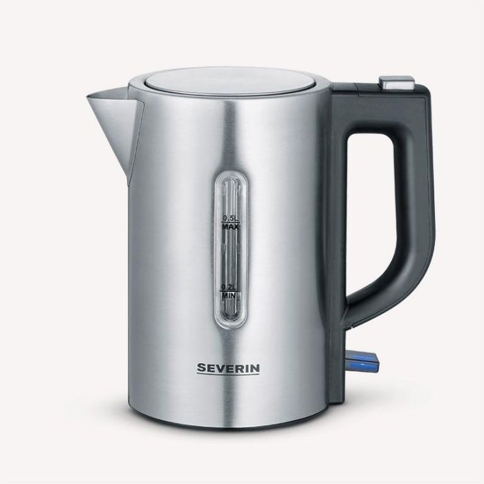 Severin WK3647 Hervidor de Viaje 0.5 L 1100 W Acero Inox. Negro Kit con 2 Tazas Voltaje Conmutable 115/230V Libre BPA 0 Severin WK3647 Hervidor de Viaje 0.5 L 1100 W Acero Inox. Negro Kit con 2 Tazas Voltaje Conmutable 115/230V Libre BPA 0