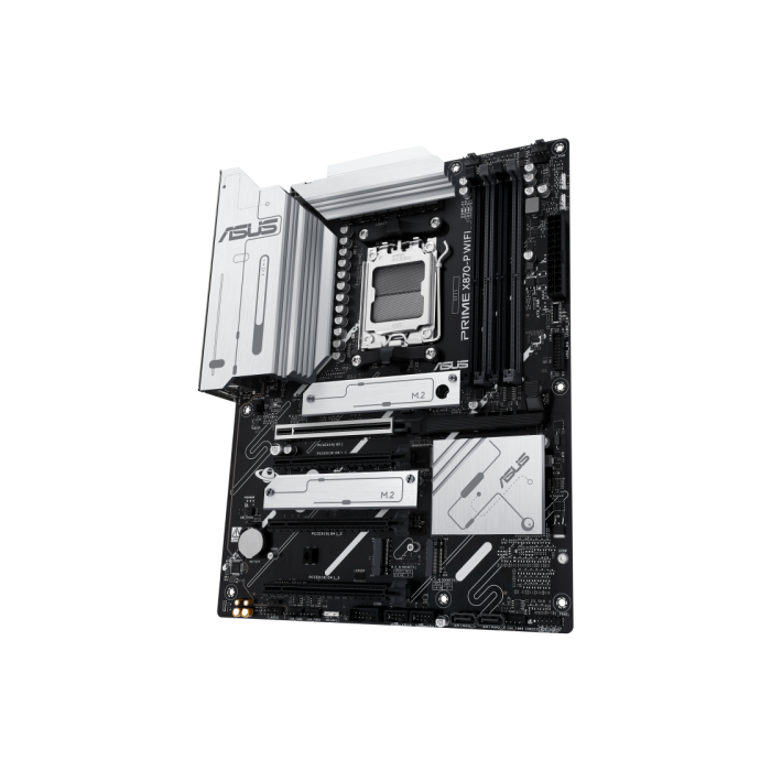 ASUS Placa Base X870-P WiFi ATX para AMD Zócalo AM5 Ryzen 7000/8000/9000 Series DDR5 Wi-Fi 7 3