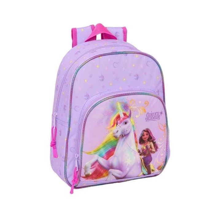 Mochila infantil adapt.carro unicorn academy 28x34x10 cm Mochila infantil adapt.carro unicorn academy 28x34x10 cm
