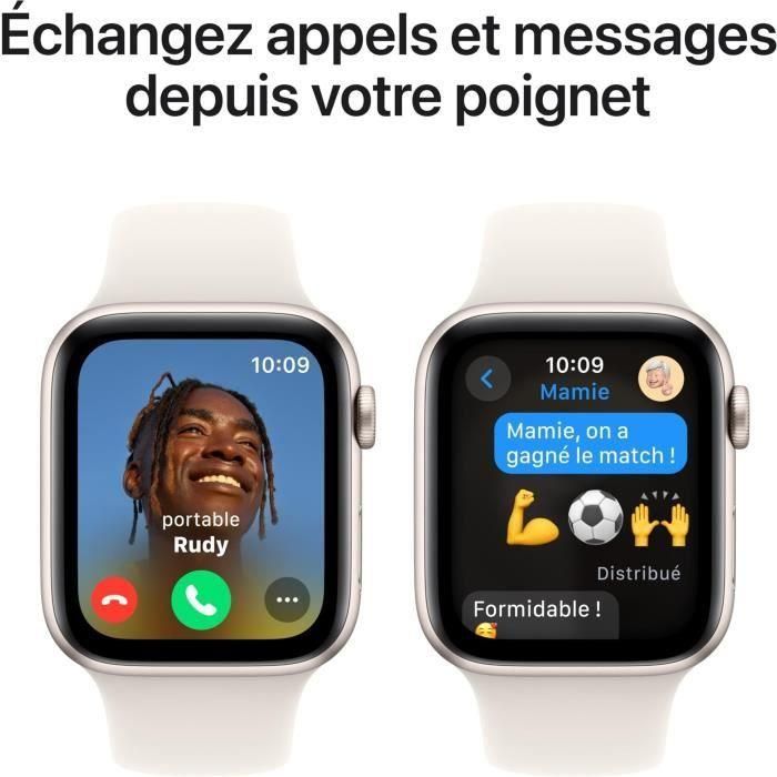 Apple Watch SE GPS - 44 mm - Caja de aluminio Starlight - Correa deportiva Starlight - M/L 3 Apple Watch SE GPS - 44 mm - Caja de aluminio Starlight - Correa deportiva Starlight - M/L 3