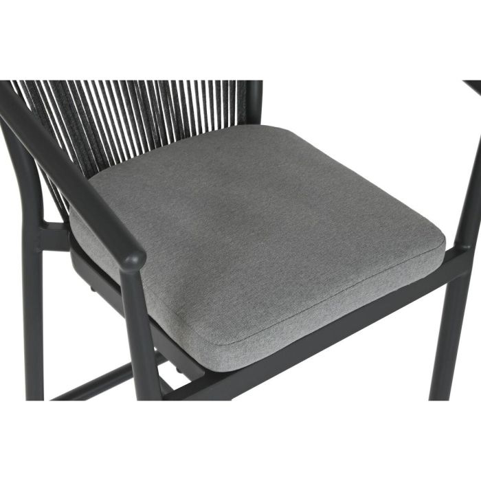 Taburete Home ESPRIT Aluminio ratán sintético 57 x 61 x 108 cm 2 Taburete Home ESPRIT Aluminio ratán sintético 57 x 61 x 108 cm 2