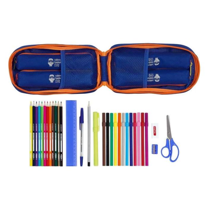 Plumier Escolar Safta Valencia Basket Club Mochila Con 4 Portatodos Llenos 120x50x230 mm 3 Plumier Escolar Safta Valencia Basket Club Mochila Con 4 Portatodos Llenos 120x50x230 mm 3