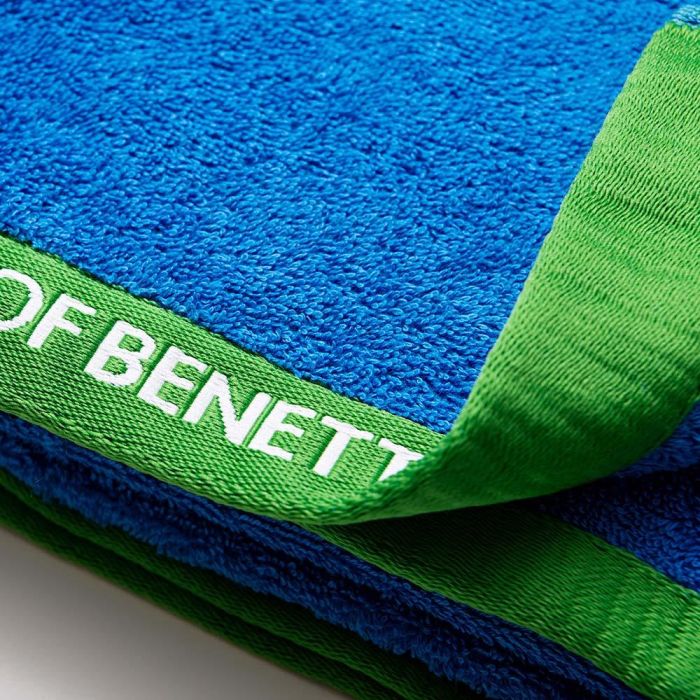 Toalla de playa 160x90cm 450 g/m² azul benetton 4 Toalla de playa 160x90cm 450 g/m² azul benetton 4