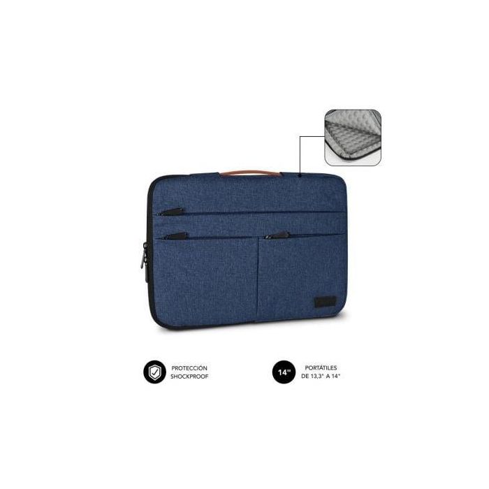 SUBBLIM Maletin Air Padding 360 Sleeve 13,3-14" Blue 0 SUBBLIM Maletin Air Padding 360 Sleeve 13,3-14" Blue 0