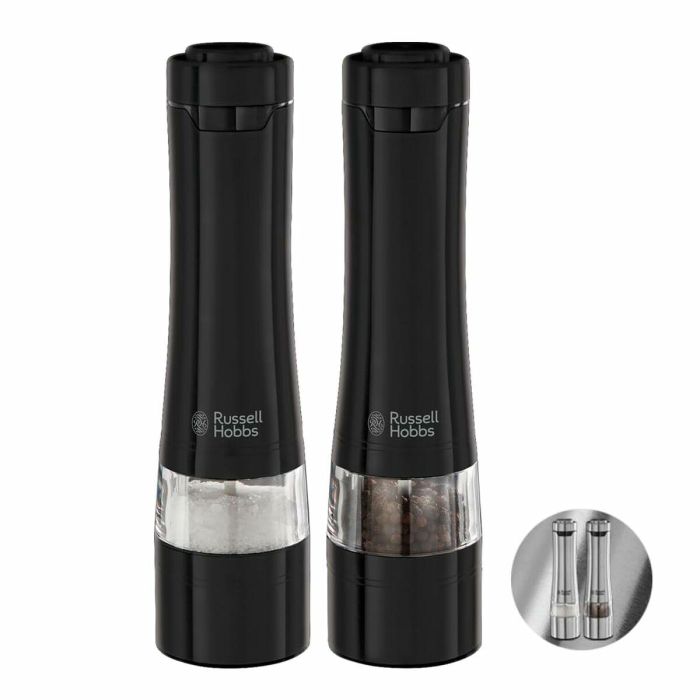 Russell Hobbs 28010-56/RH Juego Molinillo Sal y Pimienta Eléctrico – Molienda Fina/Gruesa, Luz LED – Negro 14 Russell Hobbs 28010-56/RH Juego Molinillo Sal y Pimienta Eléctrico – Molienda Fina/Gruesa, Luz LED – Negro 14