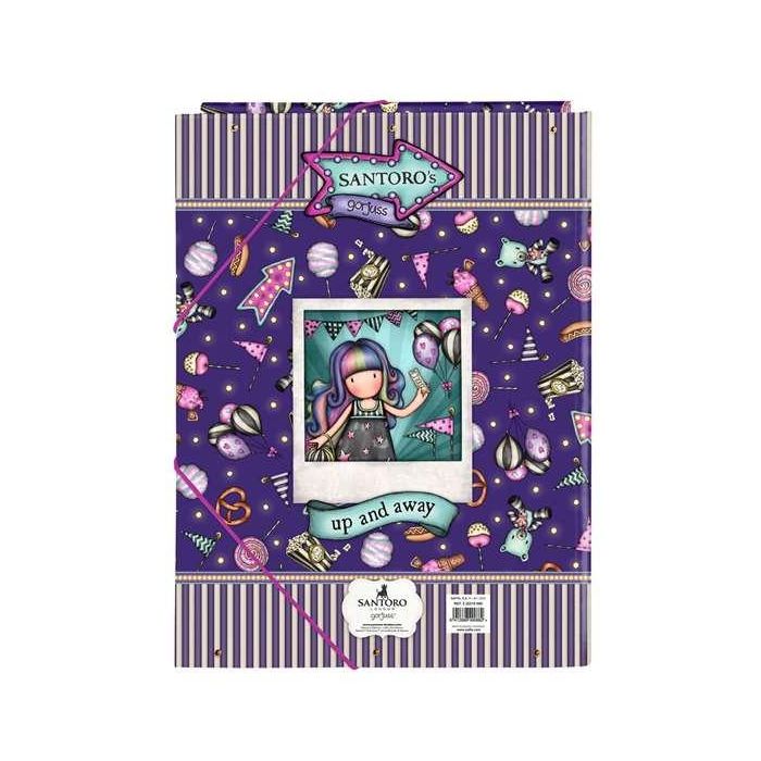 Gorjuss Carpeta Folio 3 Solapas Fairground "Up And Away" 26x33,5x2,5cm 1