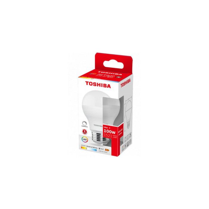 Bombilla LED TOSHIBA E27 A60 14W 1521Lm Blanco Natural [TO-DELS-BL44014B2DE51] 1