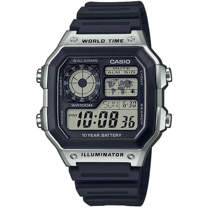 Reloj Hombre Casio AE-1200WH-1CVEF Negro Gris (Ø 40 mm) Reloj Hombre Casio AE-1200WH-1CVEF Negro Gris (Ø 40 mm)