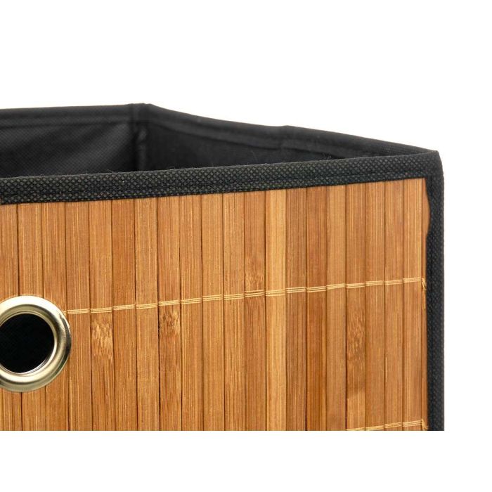 Caja Organizadora Plegable de Bambú Negra Kipit 32x33x2 cm (24 Unidades) 3 Caja Organizadora Plegable de Bambú Negra Kipit 32x33x2 cm (24 Unidades) 3