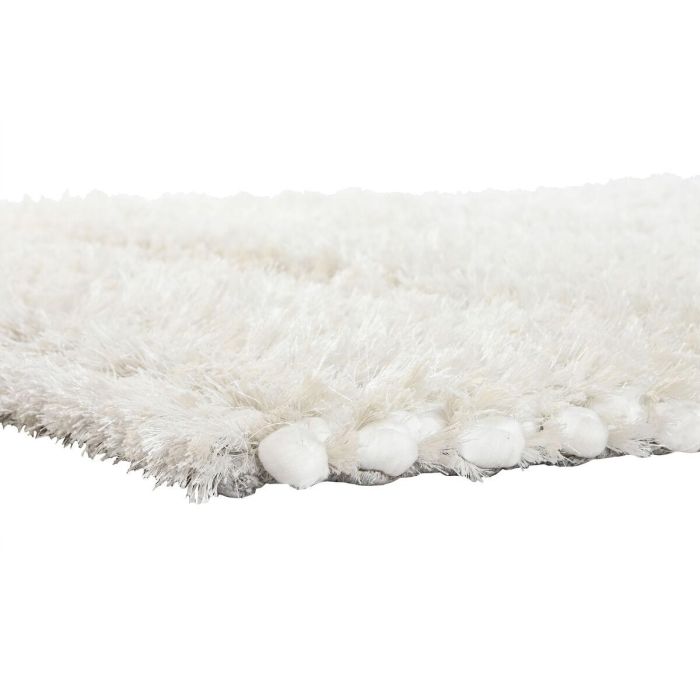 DKD Home Decor Alfombra Urban Blanca Antideslizante de Poliéster 230 x 160 cm - 2600gsm 2
