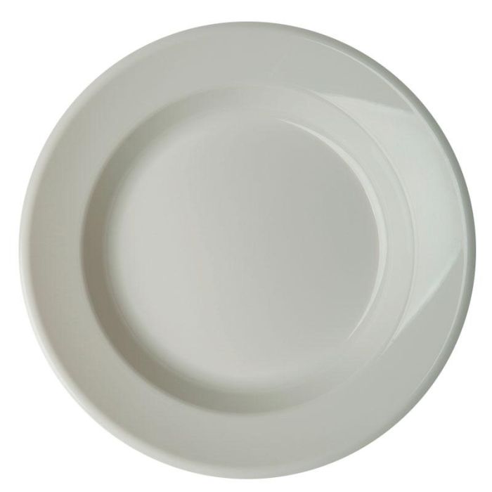 CAMBRO - 90SPCW-148 - Plato hondo - 22,9 x 22,9 cm - Policarbonato Blanco - Venta 1 unidad.