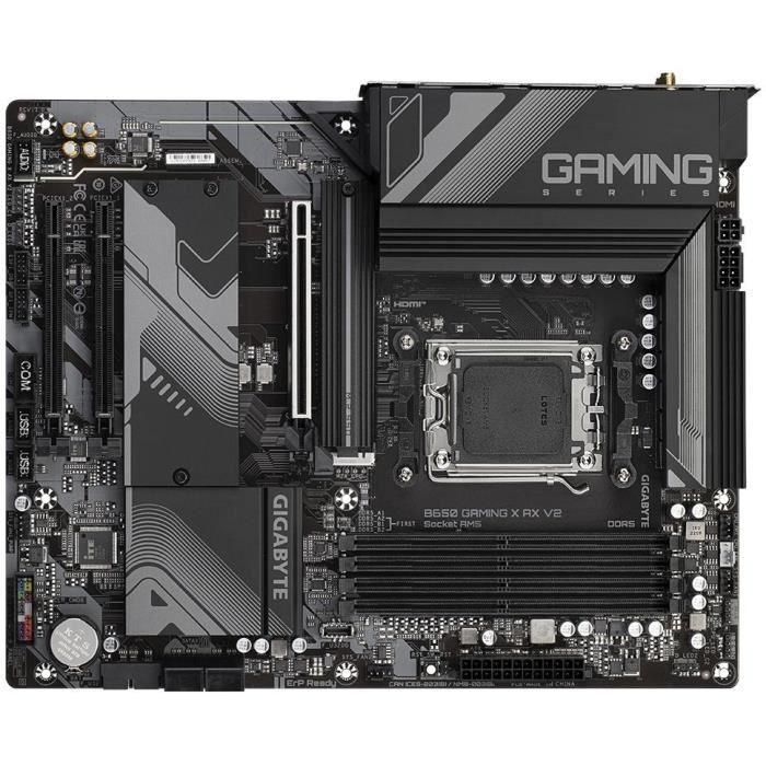 Gigabyte B650 GAMING X AX V2 Placa Base AMD AM5 Ryzen 7000/8000/9000, DDR5 8000MHz, PCIe 5.0 M.2, WiFi 6E, LAN 2.5GbE 3