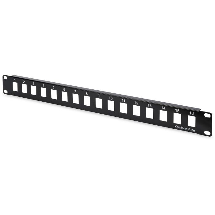 Digitus Patchpanel 1HE Keystone Módulo 16 Puertos Negro