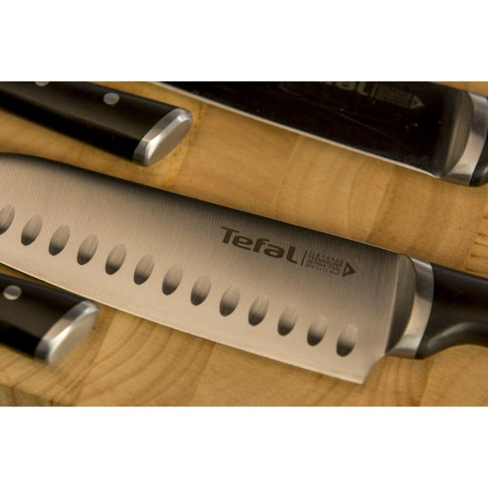 Cuchillo de Cocina Tefal K23206 18 cm Negro Mediano Acero Inoxidable 3 Cuchillo de Cocina Tefal K23206 18 cm Negro Mediano Acero Inoxidable 3