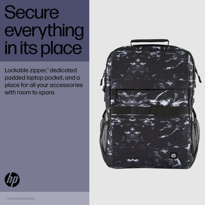 HP Campus XL Marble Stone Backpack - Mochila Antirrobo con Cremallera Bloqueable y Material Repelente al Agua 2