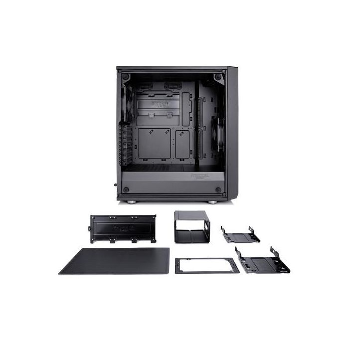 Fractal Design FD-CA-MESH-C-BKO-TG Caja PC Midi Tower Negro con Ventana Lateral y Gestión de Cables 19 Fractal Design FD-CA-MESH-C-BKO-TG Caja PC Midi Tower Negro con Ventana Lateral y Gestión de Cables 19