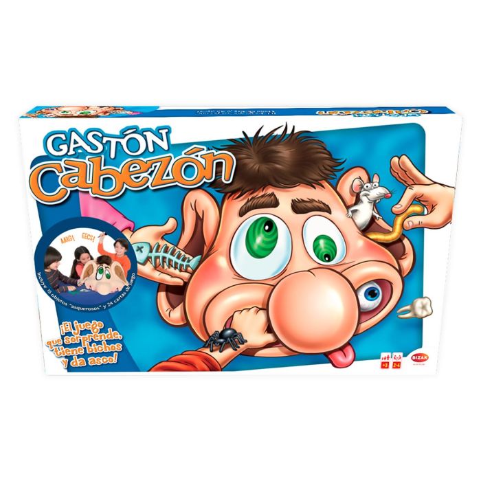 Bizak 64558519 Gastón Cabezón - Juego de mesa divertido y asqueroso busca objetos dentro de la cabeza para niños +3 años Bizak 64558519 Gastón Cabezón - Juego de mesa divertido y asqueroso busca objetos dentro de la cabeza para niños +3 años