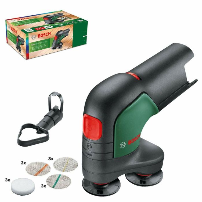 Lijadora de disco inalámbrica Bosch: solo herramienta EasyCurvSander 12 9