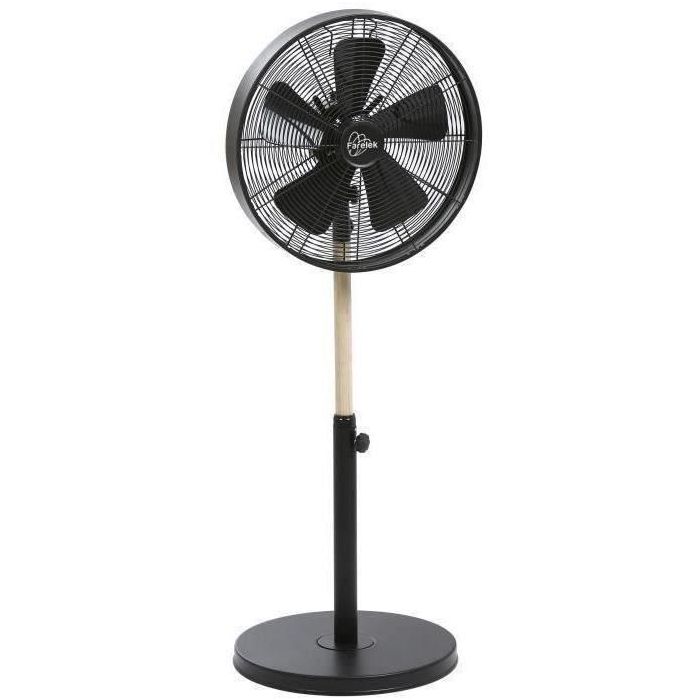 California Black & Wood - Fan a pie Ø40cm 50W Oscilating