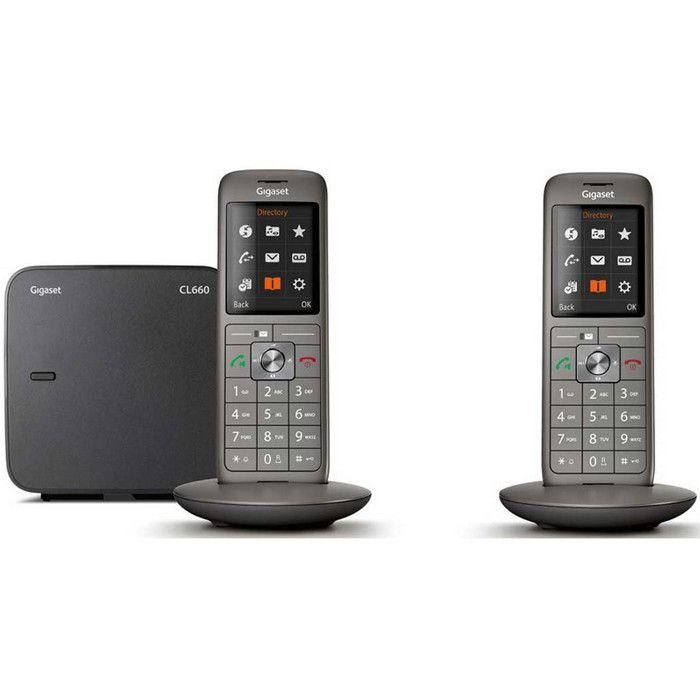 Teléfono Fijo GIGASET CL 660 A Duo Antracita 2 Teléfono Fijo GIGASET CL 660 A Duo Antracita 2