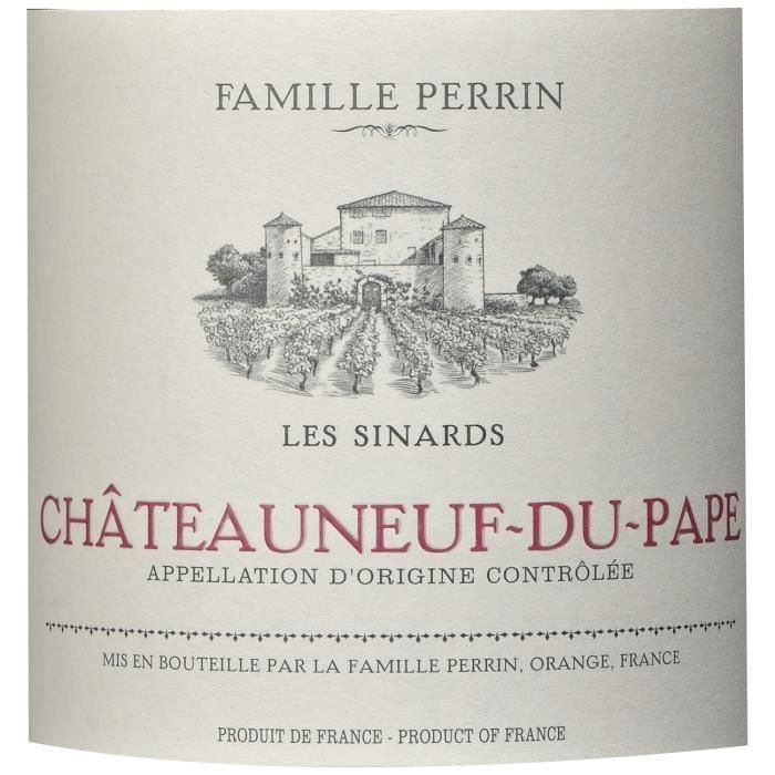 Famille Perrin Les Sinards 2019 Châteauneuf du Pape - Vino tinto de Côtes du Rhône 1