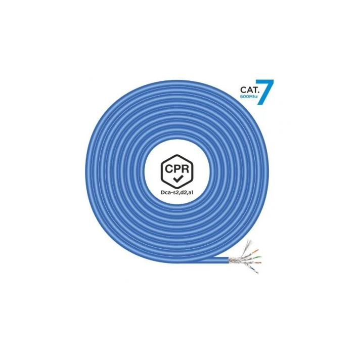 Cable de Red Rígido FTP Categoría 7 Aisens AWG23 Azul 500 m 1