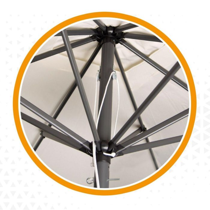 Sombrilla Aktive Crema 270 x 261 x 270 cm 1
