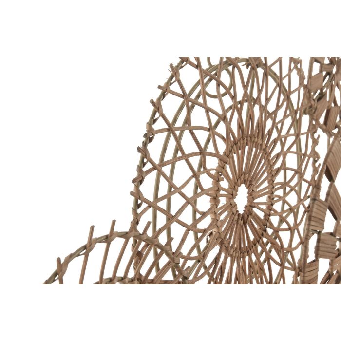 DKD Home Decor Decoración de Pared Balines Natural 3 x 55 x 87 cm Ratan y Metal DKD Home Decor Decoración de Pared Balines Natural 3 x 55 x 87 cm Ratan y Metal