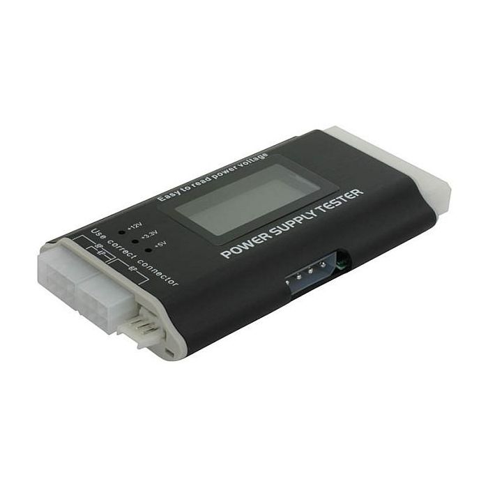 DeLOCK Comprobador de Fuentes de Alimentación 18159, Negro y Blanco 1