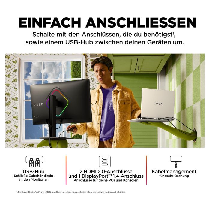 HP OMEN 27s Monitor Gaming 27" FHD 240Hz 1ms Negro 5 HP OMEN 27s Monitor Gaming 27" FHD 240Hz 1ms Negro 5