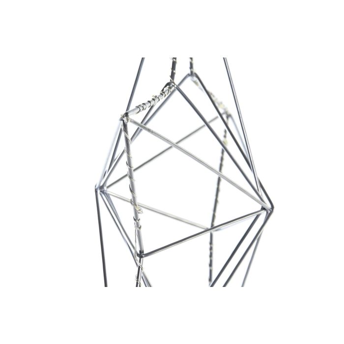 DKD Home Decor Decoración Colgante Navidad Moderna Estrella LED Metálica Dorado Plateado, Set de 2 Unidades, 30x30x11 cm 2 DKD Home Decor Decoración Colgante Navidad Moderna Estrella LED Metálica Dorado Plateado, Set de 2 Unidades, 30x30x11 cm 2