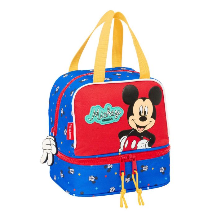 Portameriendas Mickey Mouse Clubhouse Good day Azul 20 x 20 x 15 cm