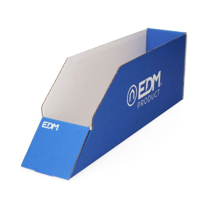 Edm Caja expositora de cartón para material eléctrico 9,8x47,2x15,3 cm Azul