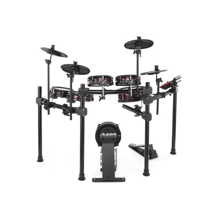 Alesis Nitro Pro Xl Kit Batería Electrónica con Pads de Malla, Módulo con 36 Kits y 500 Sonidos, Bluetooth, Incluye Cables, Baquetas y Software Gratuito 4