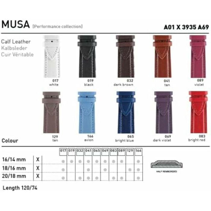 Correa para Reloj Morellato A01X3935A69032CR16 16 mm 1 Correa para Reloj Morellato A01X3935A69032CR16 16 mm 1