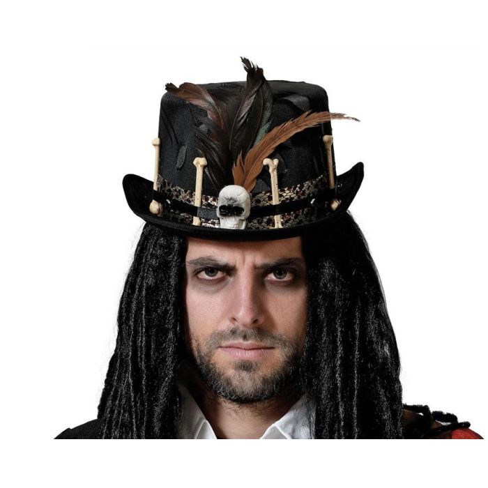 Sombrero Pirata Steampunk Negro Hombre Adulto